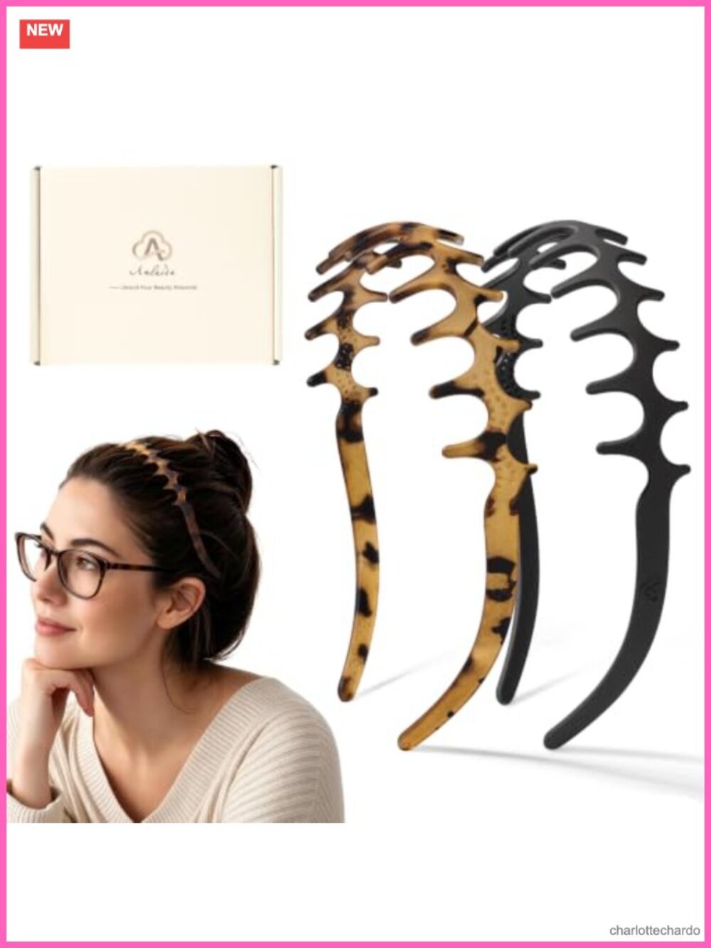 Zigzag Headbands Dual Teeth Non-Slip Wavy Hair Accessory Glasses